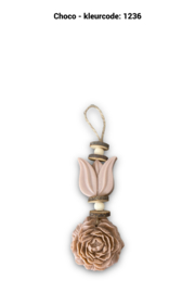 Zeepketting met tulp en bloem