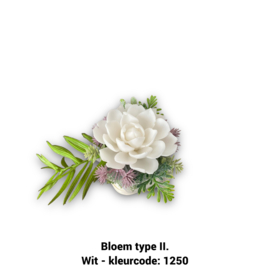 Zeepbloem in kleine houten pot (één bloem)