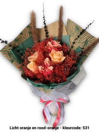 Zeepboeket met 5 st. gemengde zeepbloemen