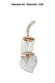Zeepketting met tulp en hart
