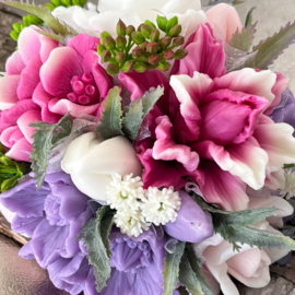 Pastel lila, pastel magenta, roze en wit - kleurcode: 704