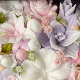 Pastel lila, roze en wit - kleurcode: 72