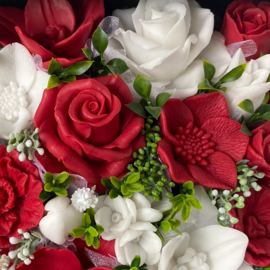 Rood en wit - kleurcode: 89