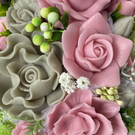 Pastel roze en sage - kleurcode: 80