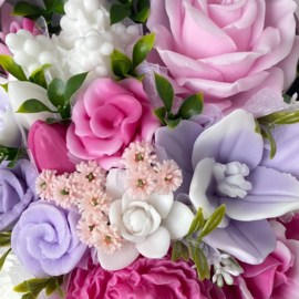 Lila, magenta, roze en wit - kleurcode: 55