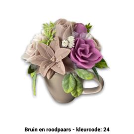 Zeepbloemen in theemok