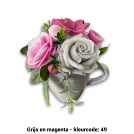 Zeepbloemen in theemok