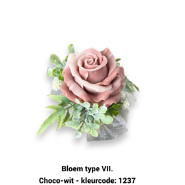 Zeepbloem in kleine houten pot (2)