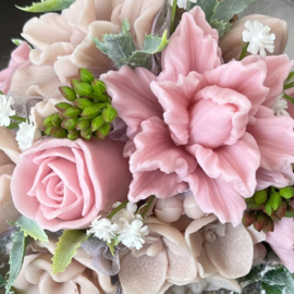Bruin en pastel roze - kleurcode: 230