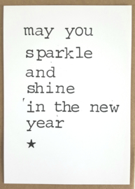 May you sparkle and shine in the new year