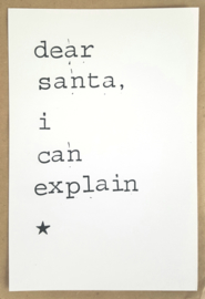 Dear Santa, I can explain