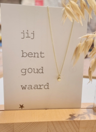 I love you a dot ketting - minimalistische ketting met betekenis