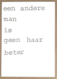 Een andere man is geen haar beter