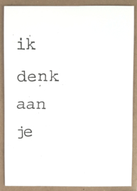 Ik denk aan je