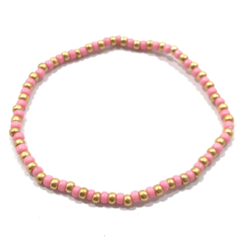 Armbandje Miuyki - Roze - 17 cm