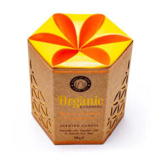 Organic Goodness Soja geurkaars - Sandalwood - 200 g - Geschenkverpakking
