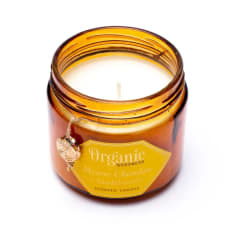 Organic Goodness Soja geurkaars - Sandalwood - 200 g - Geschenkverpakking
