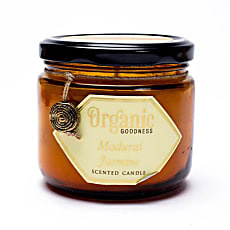 Organic Goodness Soja geurkaars - Jasmijn - 200 g - Geschenkverpakking