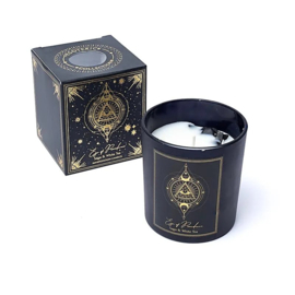Manifestatiekaars - Eye of Providence - Obsidiaan - Sage & White tea - 120 gr - Song of India