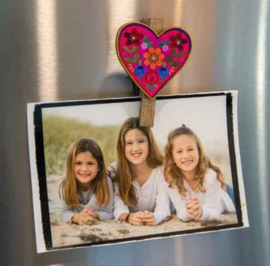 Magneet Clips - Hearts - 2 stuks