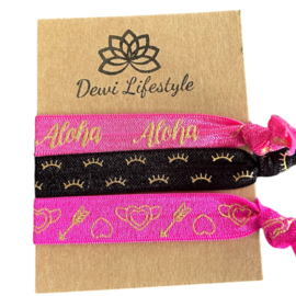 Set van 3 elastiekjes - Aloha