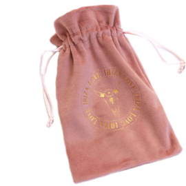 Cadeauzakje - Oud roze - Velours