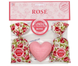 Giftset - Rose - 2 Sachets - Zeepje