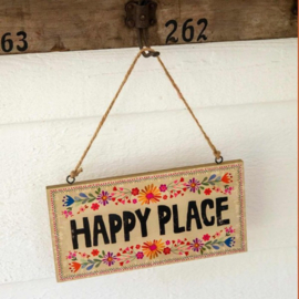Houten bord - Happy Place