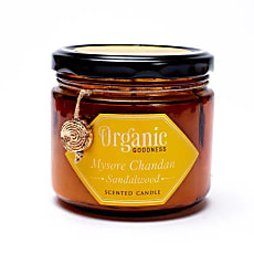 Organic Goodness Soja geurkaars - Sandalwood - 200 g - Geschenkverpakking