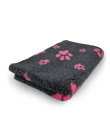 Vetbed Antraciet & Roze pootjes