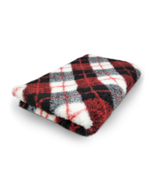Vetbed Diamond Ruit - Rood Grijs Zwart & Wit