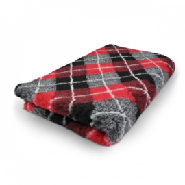 Vetbed Diamond Ruit - Rood Grijs Zwart