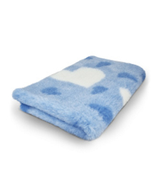 Vetbed Big Heart Blauw