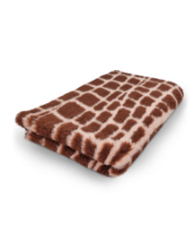 Vetbed Croco bruin/roze