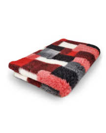 Vetbed Patchwork Rood