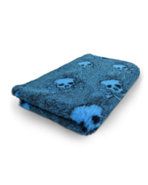 Vetbed Skulls Blauw
