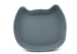 Siliconen Bord met Zuignap Pippa the Cat Blauw