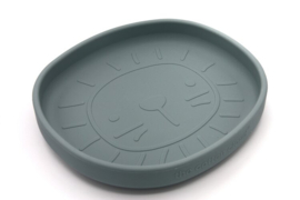Siliconen Bord met Zuignap Alfie the Lion Blauw