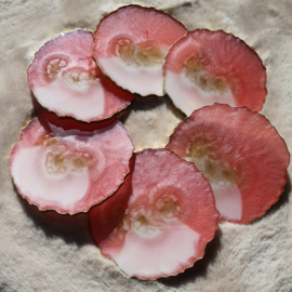 Pink Cloud - Handgemaakte Epoxy Onderzetters Moie Design (set van 6)