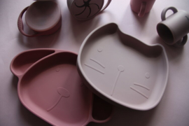 Siliconen Bord met Zuignap Pippa the Cat Roze