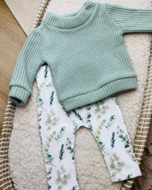 Oversized Trui   |   Zeegroen