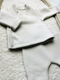 Overslagshirtje   |   Wafel Licht Beige