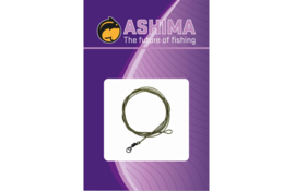 Ashima Coated Leader Loop/R-swiv 100cm 30lbs Weed