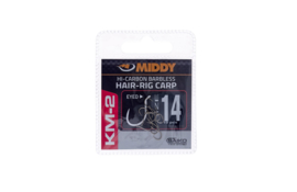 MIDDY KM-2 Hair-Rig Eyed Hooks