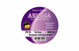 Ashima Gangster 8 Braided Yellow - 25lbs