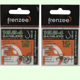 Frenzee 1624 Barbless Eyed Hooks Size 14