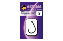 Voordelige Ashima C410 Indispensable Carp Maat 2 Carp Haken - 10 Stuks voor een Koopje