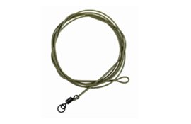 Ashima Coated Leader Loop/R-swiv 100cm 30lbs Weed