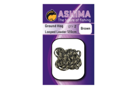 Ashima Groundhog Leaders Brown 1.20m 2pcs