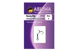 Ashima Wide Cape Ronny Rig 440 Size 4 With Pop Up Screw - 2 pcs